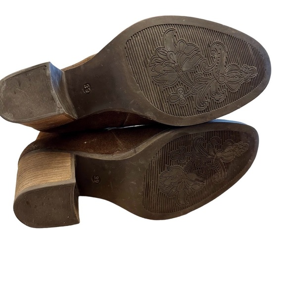 Bos. & Co. Belfield Waterproof Brown Suede Heeled Chelsea Boots Size 39 EU/US 8 - Picture 8 of 10